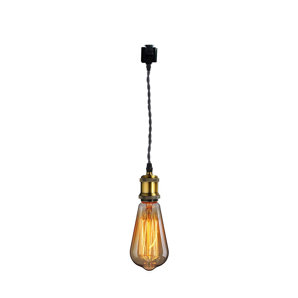 STGLIGHTING J-Type Track Pendant Light Black Weave