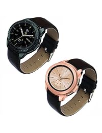 Olytop Compatible con reloj de 0.787 in de nailon OTAN y correa de piel para reloj inteligente para mujeres y hombres.