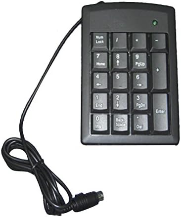 KEEPING Pure PS/2 Numeric Keypad Numpad Number Mini Keyboard for Windows Desktop PC Notebook