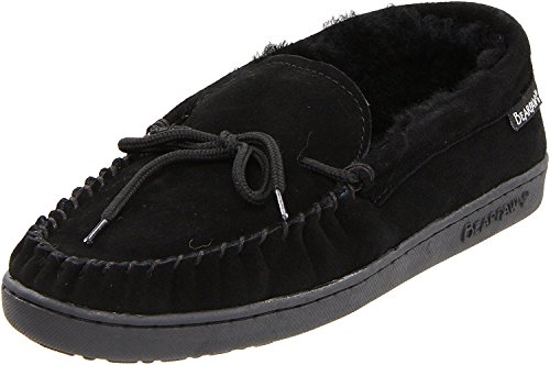 BEARPAW Men's Moc II Moccasin (8.5 D(M) US, Black)