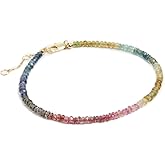 SHASHI Women's Natasha Gemstone Bracelet, Muted Rainbow, One Size