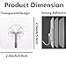 Transparent Adhesive Seamless Wall Hooks - 20 Pack Waterproof,Oilproof,Heavy Duty,No Damage,Bathroom Kitchen Home Storage Hooks,Office