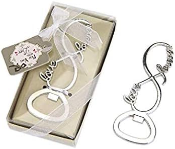 Pack of 20 Love Forever Bottle Opener Wedding Favors,Party Favors for Guest Souvenir Gift for Baby Shower Birthday Party Decorations and Supplies by JSSHI(Love Forever Style 20pcs)
