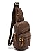 Youngerbaby Cool Outdoor Sports Casual Canvas Unbalance pack Crossbody Sling Bag Shoulder Bag Chest Bag for Men