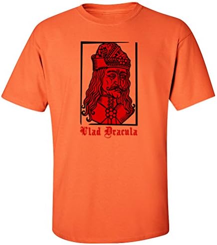 Dracula Vlad Tepes The Impaler T-shirt-orange-3XL-F