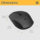 HP 150 Wireless Mouse 1600 DPI 2.4GHz Receiver Ambidextrous Black view 10