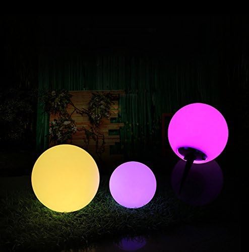 AosKe 8-Inch(diameter) LED Color Changing Floating Ball Waterproof Mood Light Garden Decoration Flashing Ball LED lighting products for Pool, Ponds & Parties,hot tubs