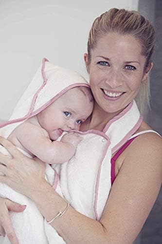 Cuddledry Hands Free Baby Bath Towel, Pink - Image 3
