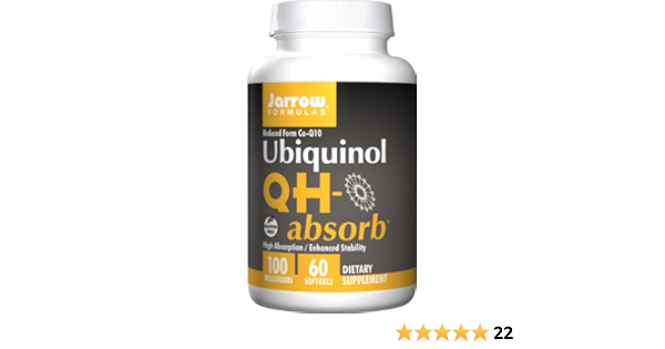 Amazon Com Jarrow Formulas Ubiquinol Qh Absorb Co Q10 100mg 60 Softgels Health Personal Care