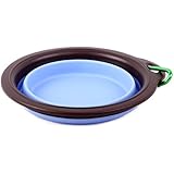 RioRiva 2-Pack Pet Silicone Foldable Bowl Used as Flying Disc Toy for Dogs Cats