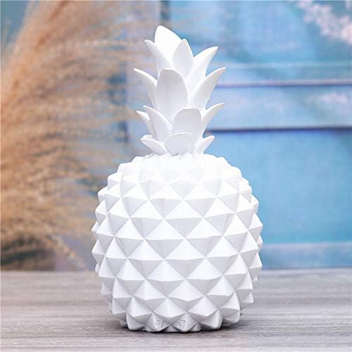 TOPmountain Modern Lovely Pineapple Ornaments Pineapple Ornament Pineappleceramic Modern Ceramic Pineapple Décor Centrepiece Home & Garden Decoration Home ampliving 16x10x10cm-Whtie