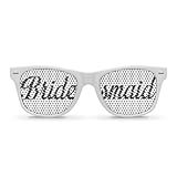 BRIDESMAID White Retro Party Sunglasses