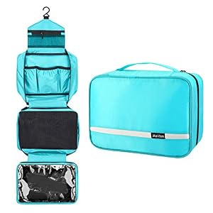 Hanging Toiletry Bag, Travel Toiletry Bag | Foldable Dopp Kit with Large Capacity for Men | 4 Layers Portable Waterproof…