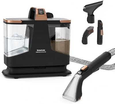 - Nettoyeur Aspirateur à Eau pour Tapisseries et Moquettes, Liquides et Solides, Réservoirs d'eau Propre et d'eau Sale