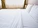 AMERICAN PILLOWCASE 100% Long Staple Cotton Luxury Striped 540 Thread Count Flat Sheet - Twin XL, White