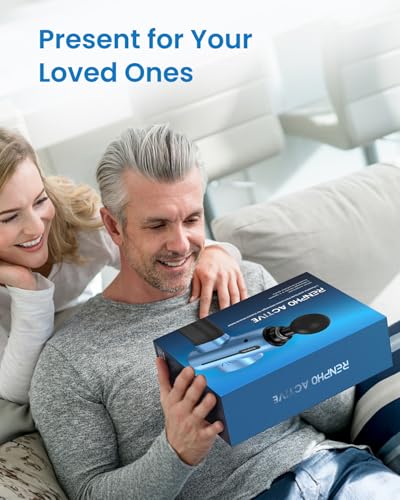 Massage Gun, RENPHO Active Massage Gun for Deep Tissue, Back Massage Gun Massager with USB C Charging for Muscle Massage, Relaxing, Best Gift for Family