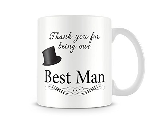 Behind The Glass - Thank You for Being Our Best Man - Printed Wedding Mug - Great Gift/Present Idea, Ceramic, 11fl.oz.