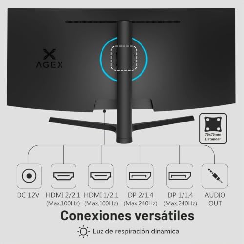 Z-Edge AGEX Monitor Gaming Curvo 34'' UWQHD 240Hz 21:9 1ms VA Pip — foto 6 de 8