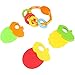 ZesGood 12 Piece Baby Rattle Newborn Toys Fun Cartoon Musical Flash Teether Handle Rattle Play Toy Gift Set (9pcs Toys + 3pcs Teether)