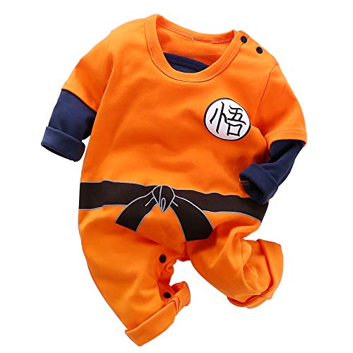 Dragon Ball Z Cosplay Long Sleeve Baby Boy and Girls Goku Rompers Costume Jumpsuit Baby Clothes