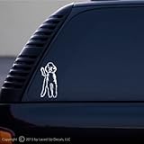Poodle Dog vinyl decal small © 2013 by Laced Up Decals, LLC