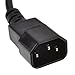 kenable IEC Plug C14 to Cloverleaf Plug C5 Converter Adapter Power Cable 15cm (~6 inch)