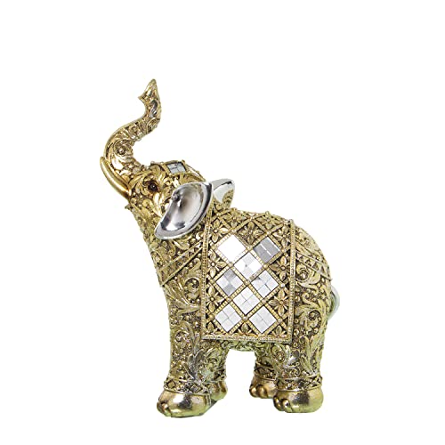 DORADOC/ESPEJOS Elephant Resin Figure, 17 x 8 x 23 cm