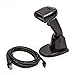 Honeywell 1900gSR-2USB-2 Xenon 1900g Handheld 1D and 2D Barcode Reader with Integrated Ratchet Stand, Standard-Range Focus, Black primary