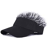 Jlong Novelty Hair Sun Visor Cap Adjustable Unisex