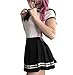 Littleforbig Cotton Romper Onesie Pajamas Bodysuit - Magical Onesie Skirt Set Black 4XL
