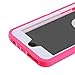 Co-Goldguard Case for iPhone 6/6s,[Heavy Duty] 3 in 1 Durable Cover with with Screen Protector Shockproof Drop-Proof Shell Case for Apple iPhone 6/6s 4.7 inch (Pink&White)
