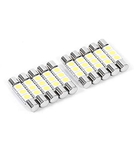 7 Pack Cool Blue 8V LED Fuse-Type Bulbs For Marantz 2250B, 2252, 2252B Receivers