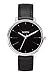 Nixon Kensington Leather Black Casual Designer Women’s Watch (37mm. Black & Silver Face/Black Leather Band)
