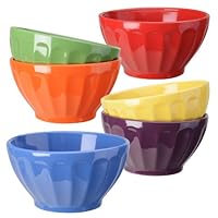 Signature Housewares Fluted Bowls, Assorted, Set of 6