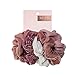 Velvet Hair Scrunchies for Women- 5 pack Velvet Scrunchie for Ponytails, Braids and Buns (Matte Velvet Blush)