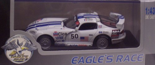 Eagle's Race 3608 1996 Dodge Viper Coupe GTS R150 24 H Le Mans #50 - White with Blue Stripes - Legend Series - 1:43 Scale Diecast