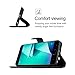 DOOGEE X20L case, KuGi ultra-thin MX style PU Cover + TPU Back Wallet stand Case For DOOGEE X20L smartphone (Black)