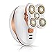 Women's Hair Remover - Liberex Hair Removal Electric Shaver Rechargeable Trimmer Razor with 5 Floating Heads for Legs Arms Face Bikini-line