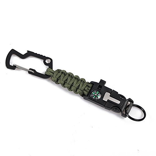 EDC Paracord Keychain Multi Tool Survival Kits Lanyard with