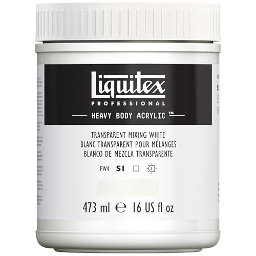 Liquitex Professional Heavy Body Acrylic Paint, 16-oz (473ml) Pot, Transparent…