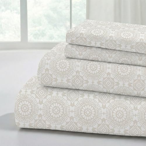 Modern Threads Printed 4-Piece Sheet Set Abella Cal King