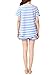 VENTELAN Women Pajama Set Cute Animal Pattern Short Sleeve Striped Shorts Sleepwear (X-Small(USA Size:0-2), Blue Bear)