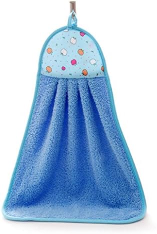 Vacally Hand Towels Coral Velvet Cloth Baby Child Wipe Water Towels Hanging Hand Towels For Kitchen Bath Loop Towel