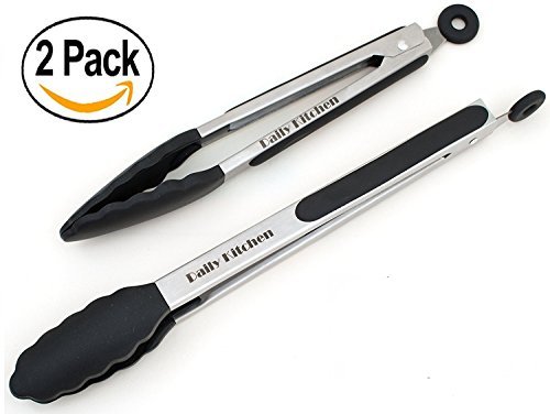 Daily Kitchen Tongs Set - Stainless Steel Tongs For Cooking