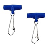 Shaddock Fishing ® 50pcs/box Heavy Duty Sinker Slide High-strength Black Fishing Line Sinker Slides with Nice Snap