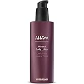 AHAVA Dead Sea Water Mineral Body Lotion, Vivid Burgundy - Provides All Day Hydration, Fights Dehydration, Refines Skin's Texture, Enriched with Exclusive Osmoter, Aloe Vera & Witch Hazel, 8.5 Fl.Oz