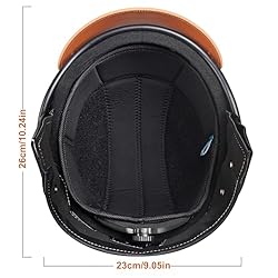 SANYETS Motorcycle Half Helmet, Adjustable Helmet