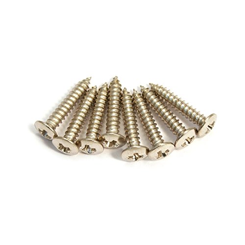 Allparts GS-3397-001 Pack of 8 Nickel Short Humbucking Ring Screws