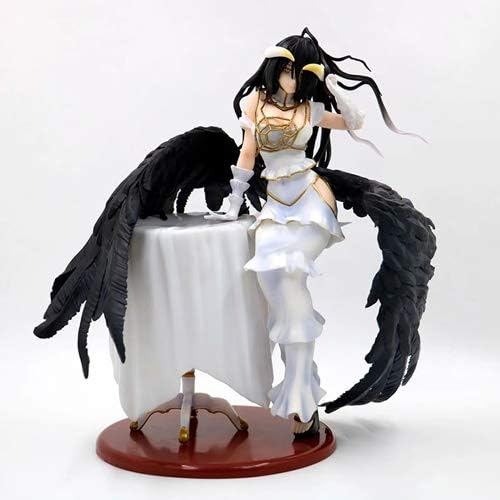 Amazon Com Dmcmx Overlord Anime Model Undead King Albedo Pure White Devil Nassalik Underground Big Tomb General Manager Static Character Desktop Model Chassis Decoration Pvc Material 28cm Home Kitchen