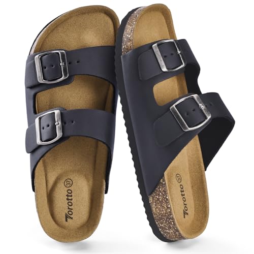 Torotto Women's Mules Sandals Leather Adult Clogs Slippers Work Shoes Comfortable Classic